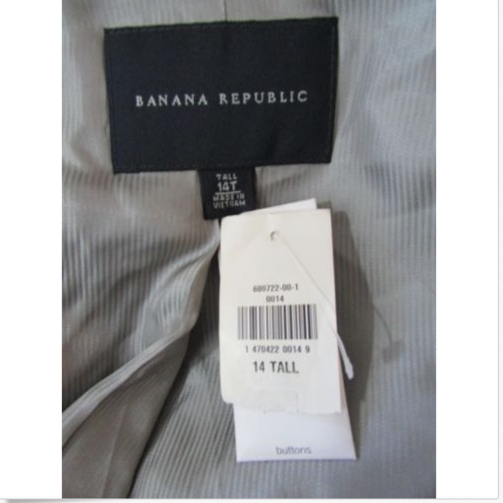 Banana Republic Charcoal Gray Wool Blazer - Picture 7 of 8